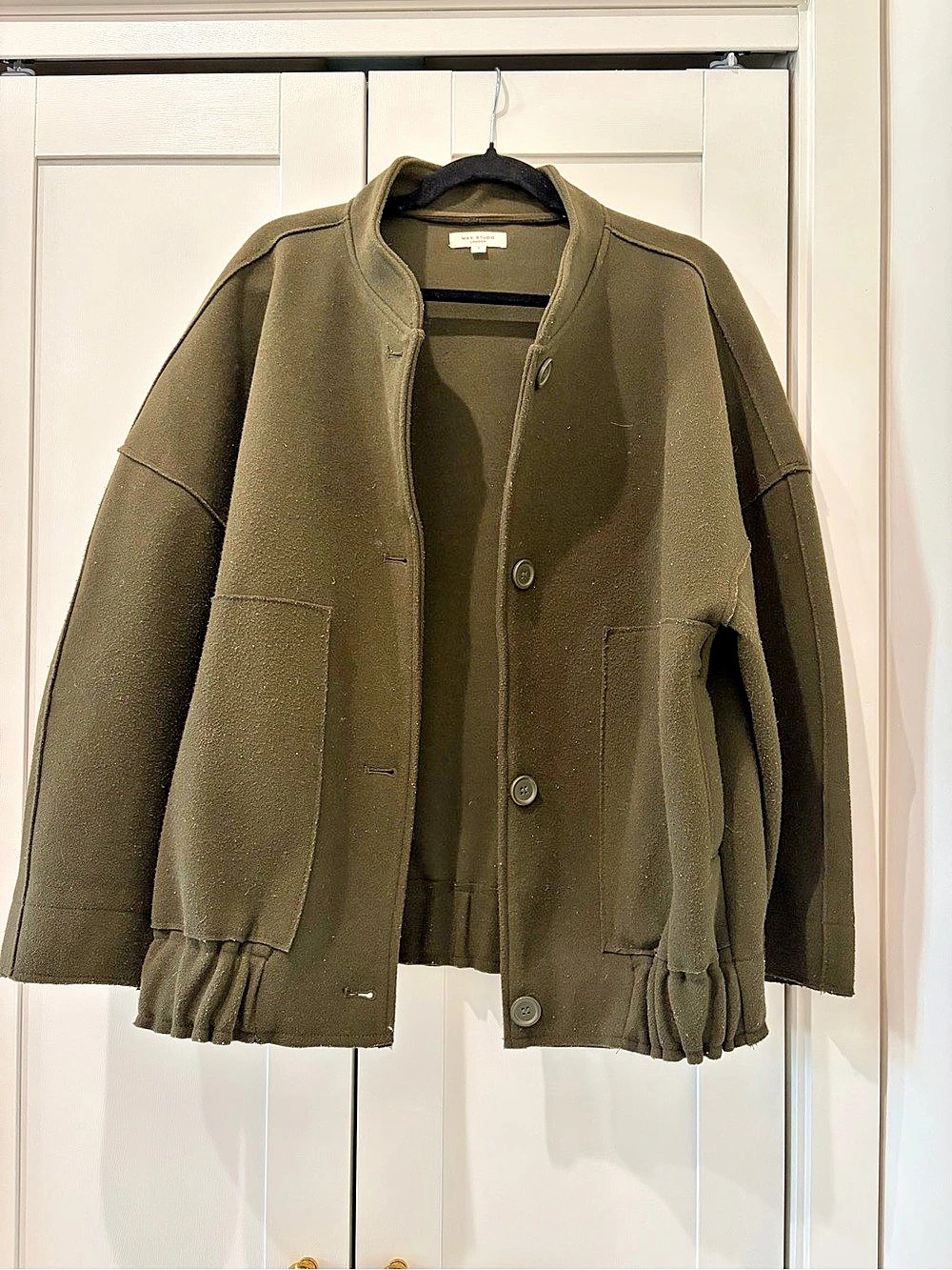 Max Studio London Quilted Liner Jacket Women's Olive Jacket
